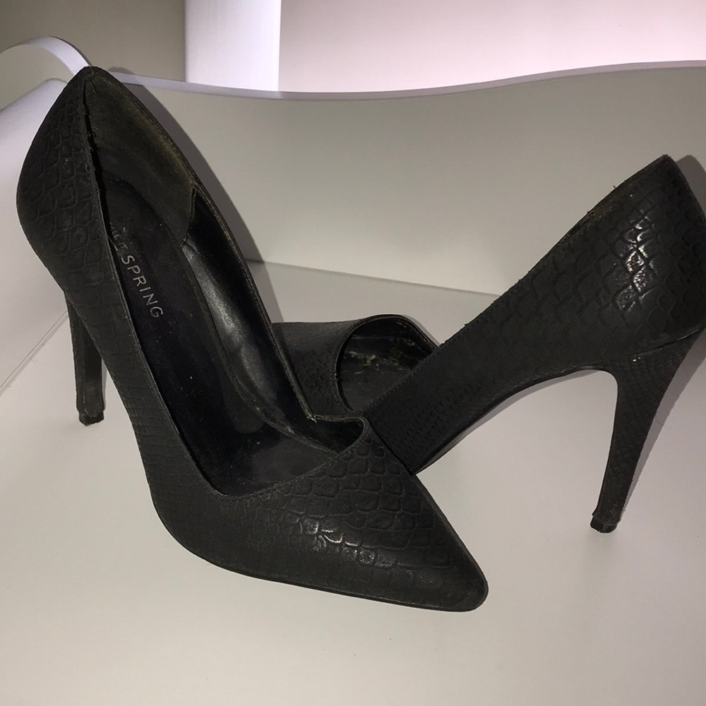 CALL IT SPRING all Black Stilettos